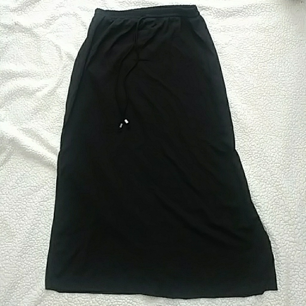 Black maxi skirt